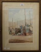 MORTIMER Lewis,Under Smeaton's Pier, St Ives, Cornwall,Rowley Fine Art Auctioneers 2020-08-29