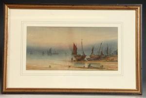 MORTIMER Thomas 1880-1920,Beached fishing boats at sunset,Tring Market Auctions GB 2009-03-27
