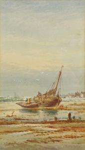MORTIMER Thomas 1880-1920,Fishing Boats on the Beach,David Duggleby Limited GB 2018-12-01