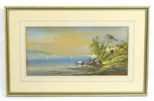 MORTIMER Thomas,View of Palermo, A Mediterranean scene with boats ,Claydon Auctioneers 2023-11-19