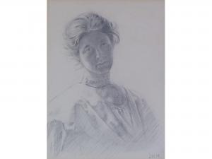 MORTON JAMES H 1881-1918,Half length portrait of an Edwardian lady,Capes Dunn GB 2012-09-25