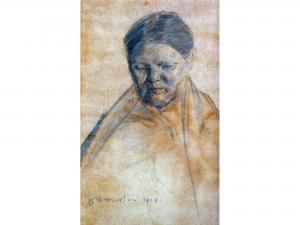 MORTON JAMES H 1881-1918,Portrait of an elderly lady,1905,Capes Dunn GB 2012-09-25