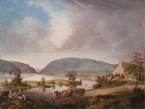 MORTON John Ludlow 1792-1871,View on the Hudson from New Windsor,1840,Bonhams GB 2020-02-03