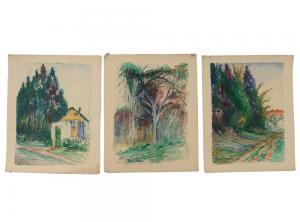 MORTON JOHNSON Francis 1845-1921,Three landscapes,Butterscotch Auction Gallery US 2018-07-22