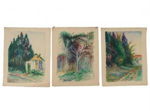 MORTON JOHNSON Francis 1845-1921,Three landscapes,Butterscotch Auction Gallery US 2018-11-04