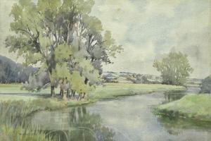 MORTON Mary 1925,River Landscape,Moore Allen & Innocent GB 2019-05-03