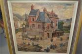 MORTON ROBERT HAROLD,Honfleur street scene with buildings and f,Lawrences of Bletchingley 2015-07-21