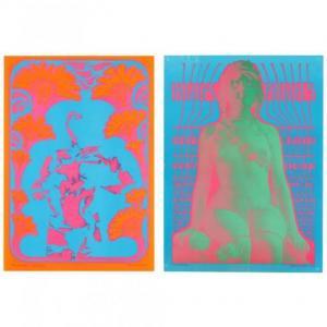 MOSCOSO Victor 1936,Two Neon Rose Posters,1967,Leland Little US 2022-02-24