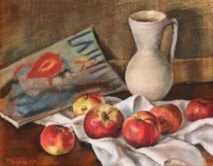 MOSCU Tatiana 1910-1997,Still Life with Apples and Jug,Artmark RO 2022-07-13