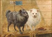 MOSELEY Richard S 1862-1912,Two Pomeranians in a Kennel,1879,Bonhams GB 2009-02-10