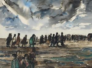 MOSELY Jimmie 1927-1974,Migration #1,1965,Swann Galleries US 2020-01-30