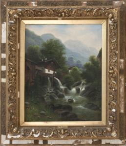 MOSER Hermann 1835,Mill in the mountains,Eldred's US 2016-09-23