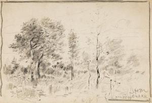 MOSER James Henry,Collection of approximately 20 pencil landscape dr,Swann Galleries 2020-09-17