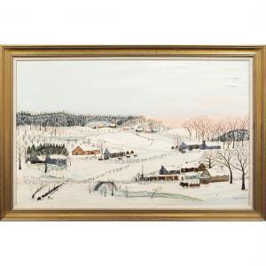 MOSES Forrest K 1893-1974,Winter Landscape,Clars Auction Gallery US 2022-12-18