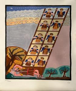 MOSKOVITZ ZEEGERMACHER Shalom 1895-1980,Jacobs Ladder,Ro Gallery US 2023-12-14