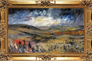 MOSS Colin 1948,A BORDER LANDSCAPE UNDER A STORMY SKY,Anderson & Garland GB 2013-09-17