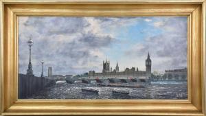 MOSS H,London Scene, Thames River,20th century,Hood Bill & Sons US 2023-02-21