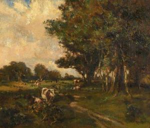 MOSS Henry William 1859-1944,Cattle in a Wooded Landscape,Morgan O'Driscoll IE 2021-07-05