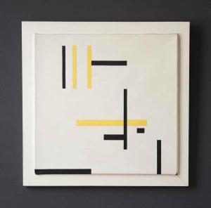 MOSS Marlow Marjor.Jewell 1890-1958,White, yellow and black,1947,Christie's GB 2015-06-09