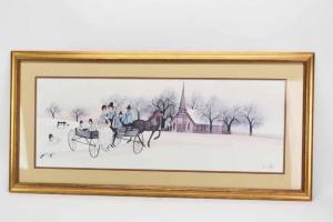 MOSS P. Buckley 1933,Amish family heading to church,Nye & Company US 2022-02-02