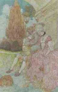 MOSSA Gustave Adolphe 1883-1971,Couple endormi avec ronde des elfes,1914,Sotheby's GB 2003-11-18