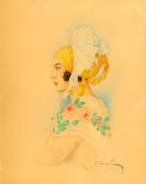 MOSSA Gustave Adolphe 1883-1971,Portrait de Frey Menetta,1931,Toledano FR 2017-12-09