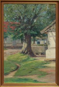 MOSSON Georges 1851-1933,Impressionistische Ansicht eines Gehöfts,Reiner Dannenberg DE 2016-09-09
