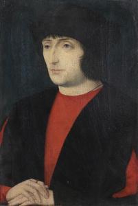 MOSTAERT Gillis I 1528-1598,Portrait d'homme en rouge,Tajan FR 2009-06-23