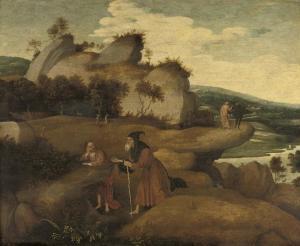 MOSTAERT Jan 1472-1555,The Temptation in the Wilderness,Christie's GB 2009-10-13