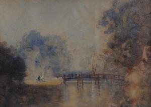 Mostyn Thomas E. 1864-1930,Figures by a bridge,Bellmans Fine Art Auctioneers GB 2024-01-15