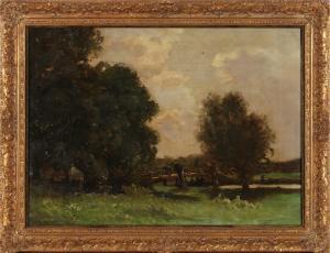 Mostyn Thomas E. 1864-1930,In the meadow, Flatford,Arnold DE 2023-11-18
