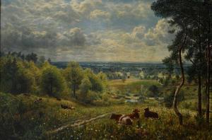 MOTE George William 1832-1909,Landscape with cows in a pasture,Woolley & Wallis GB 2023-09-05