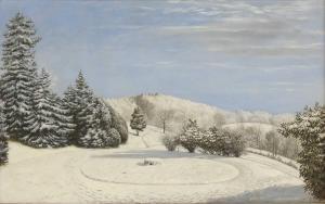MOTE George William 1832-1909,Middle Hill under snow,1861,Sworders GB 2023-04-04