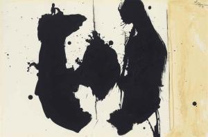 MOTHERWELL Robert 1915-1991,Elegy Sketch with Amber,1977,Christie's GB 2014-11-13