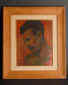 motohashi eizo 1900-1900,Portrait of a Black Man,1963,Harlowe-Powell US 2009-09-19