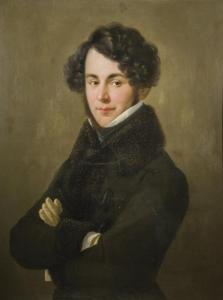 MOTTEZ Victor Louis 1809-1897,Portrait d\’homme en buste,Pestel-Debord FR 2018-03-07