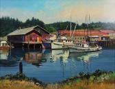 MOTTOLA Filastro 1915-2008,Fishing Boats at Noyo Bay,Clars Auction Gallery US 2017-06-18