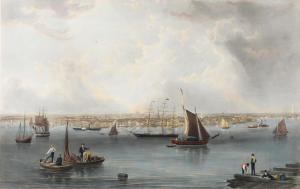 MOTTRAM Charles,Boston, [Massachusetts], panorama (after John Will,1857,Mellors & Kirk 2024-01-09