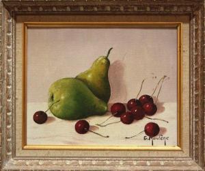 MOULENE G,Pears and Cherries,Clars Auction Gallery US 2009-07-11