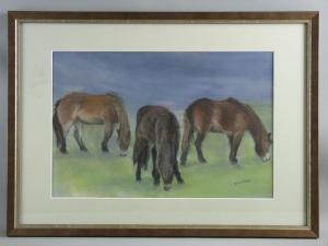 MOULES JONES JANE,three grazing Exmoor ponies,Rogers Jones & Co GB 2018-01-30