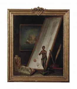 MOULINNEUF GABRIEL 1749-1817,Nature morte au baromètre,Christie's GB 2015-09-28