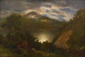 MOULTRAY John Elder 1865-1922,A moonlit mountain loch scene,Lacy Scott & Knight GB 2022-12-10