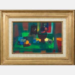 MOULY Marcel 1918-2008,La Table Verte,1977,Gray's Auctioneers US 2016-08-24