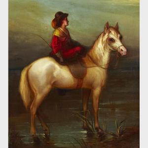 MOUNT Shepard Alonzo 1804-1868,LADY ON HORSEBACK,1842,Waddington's CA 2014-06-18