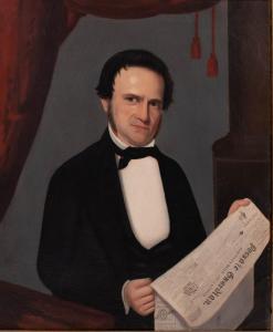 MOUNT William Sidney,PORTRAIT OF ANDREW MEAD (PUBLISHER OF THE PASSAIC ,1844,Potomack 2022-09-28