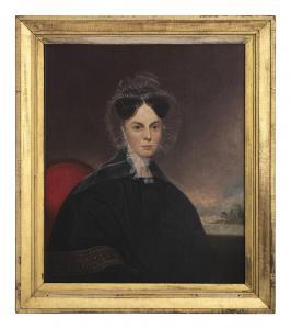 MOUNT William Sidney,Portrait of Elizabeth Letitia Russell Penfield, Po,1833,Hindman 2024-03-15
