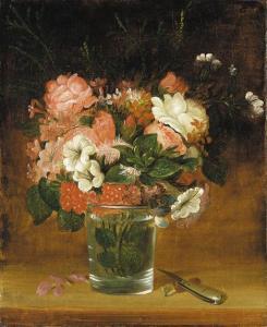 MOUNT William Sidney 1807-1868,Still Life with Flowers in a Glass,Christie's GB 2001-06-13