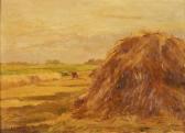 MOUTINHO ANTÓNIO 1900-1900,Paisagem com meda de feno,1946,Cabral Moncada PT 2016-11-15