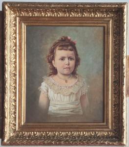 MOUYSSET Alesco 1800-1900,Portrait d'une petite fille,Lombrail - Teucquam FR 2023-03-10