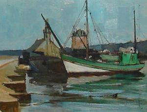 MOY Joseph 1905-1992,Langoustier à Camaret,Bretagne Encheres FR 2007-11-27